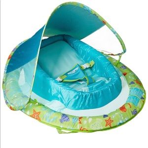 SwimWays Infant Baby Spring Float With Canopy